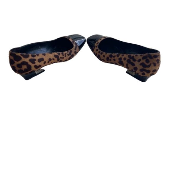 PRADA LEOPARD PRINT PONNY HAIR LEATHER AND PATENT SZ 8 - Picture 10 of 13